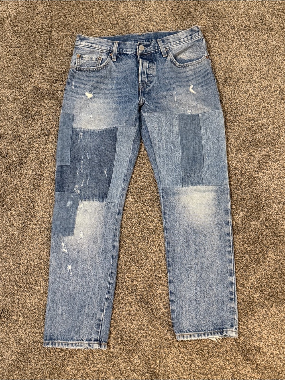 LEVI'S 501 Patchwork jeans